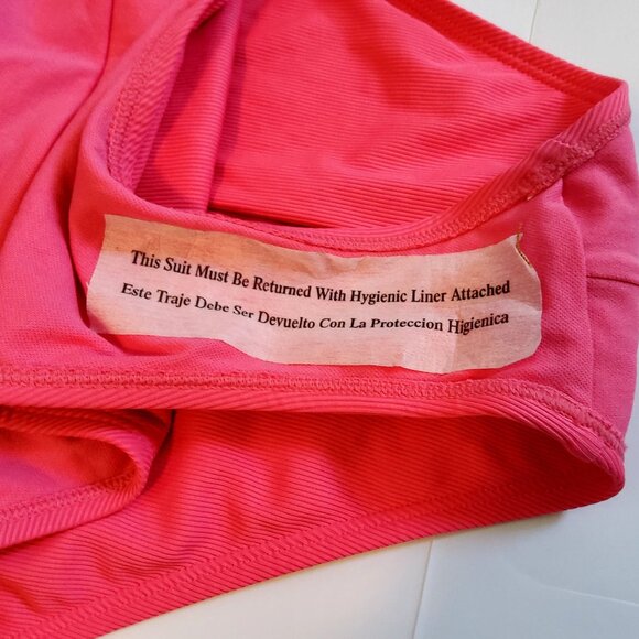 Shade & Shore Strapless Pink One-Piece Swimsuit With Adjustable Straps Size S - Picture 13 of 13